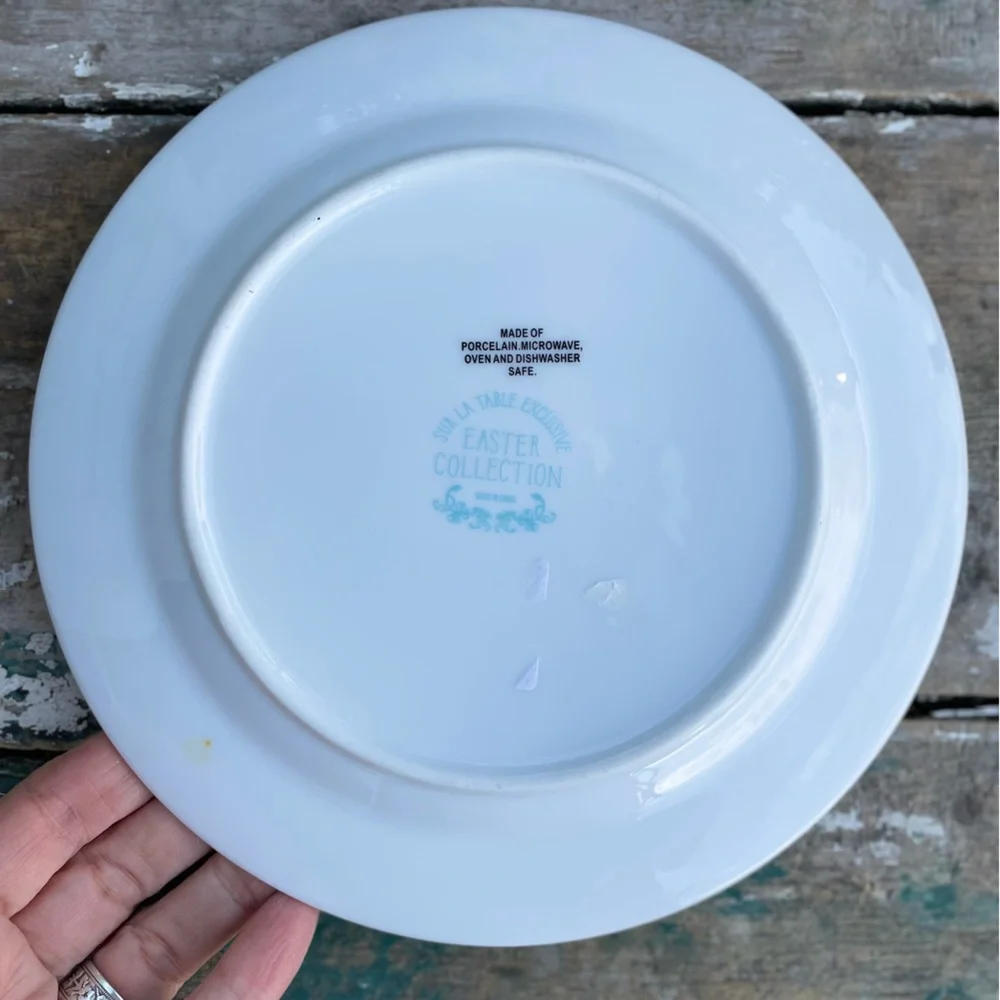 Sur La Table Spring Rabbits Easter Bunny Plate